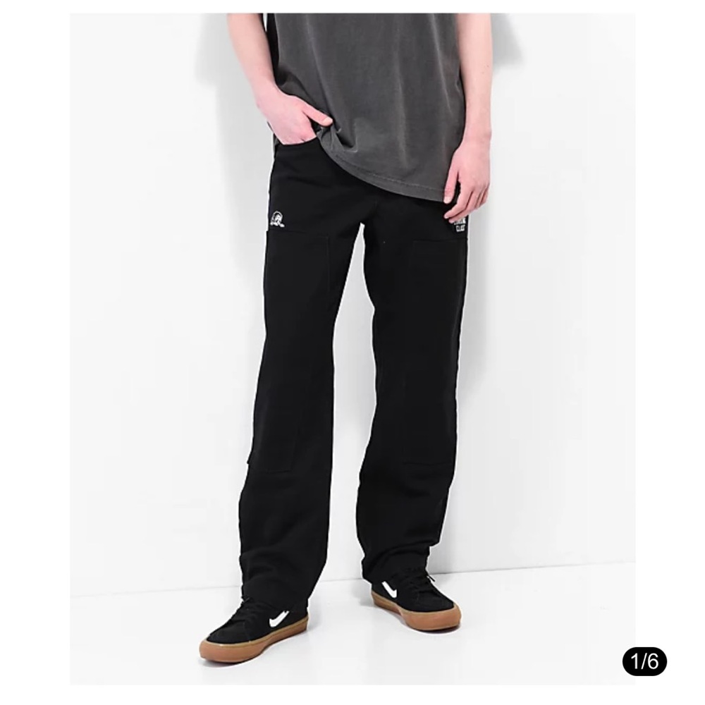 Lurking Class by Sketchy Tank Double Coffin Black Denim Jeans